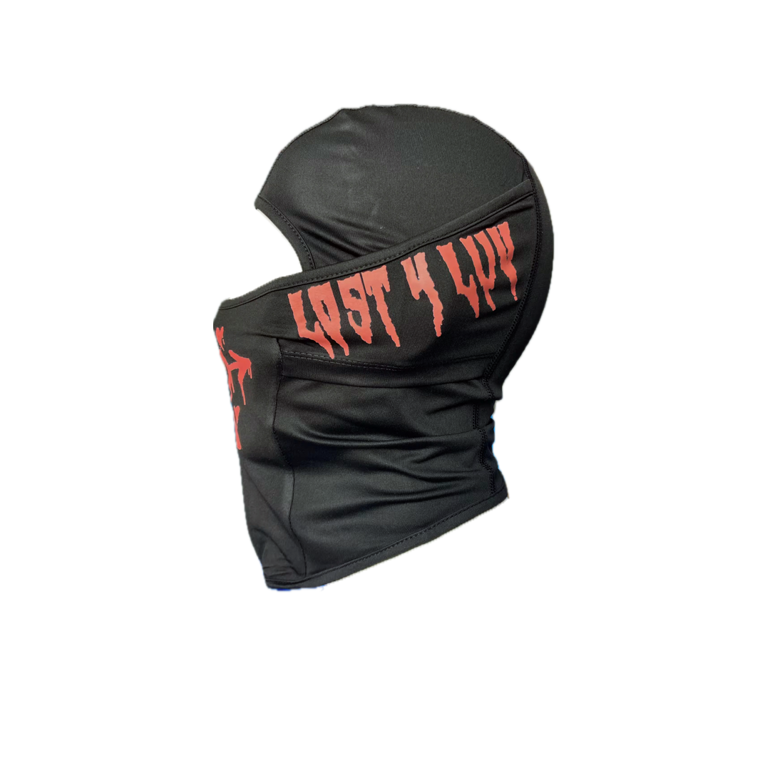 BLACK "F*CK LUV" SKI MASK