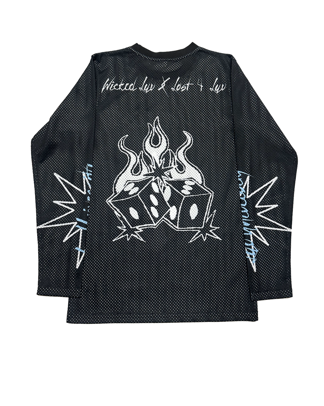BLACK "LUV UNIVERSITY" LONG SLEEVE JERSEY