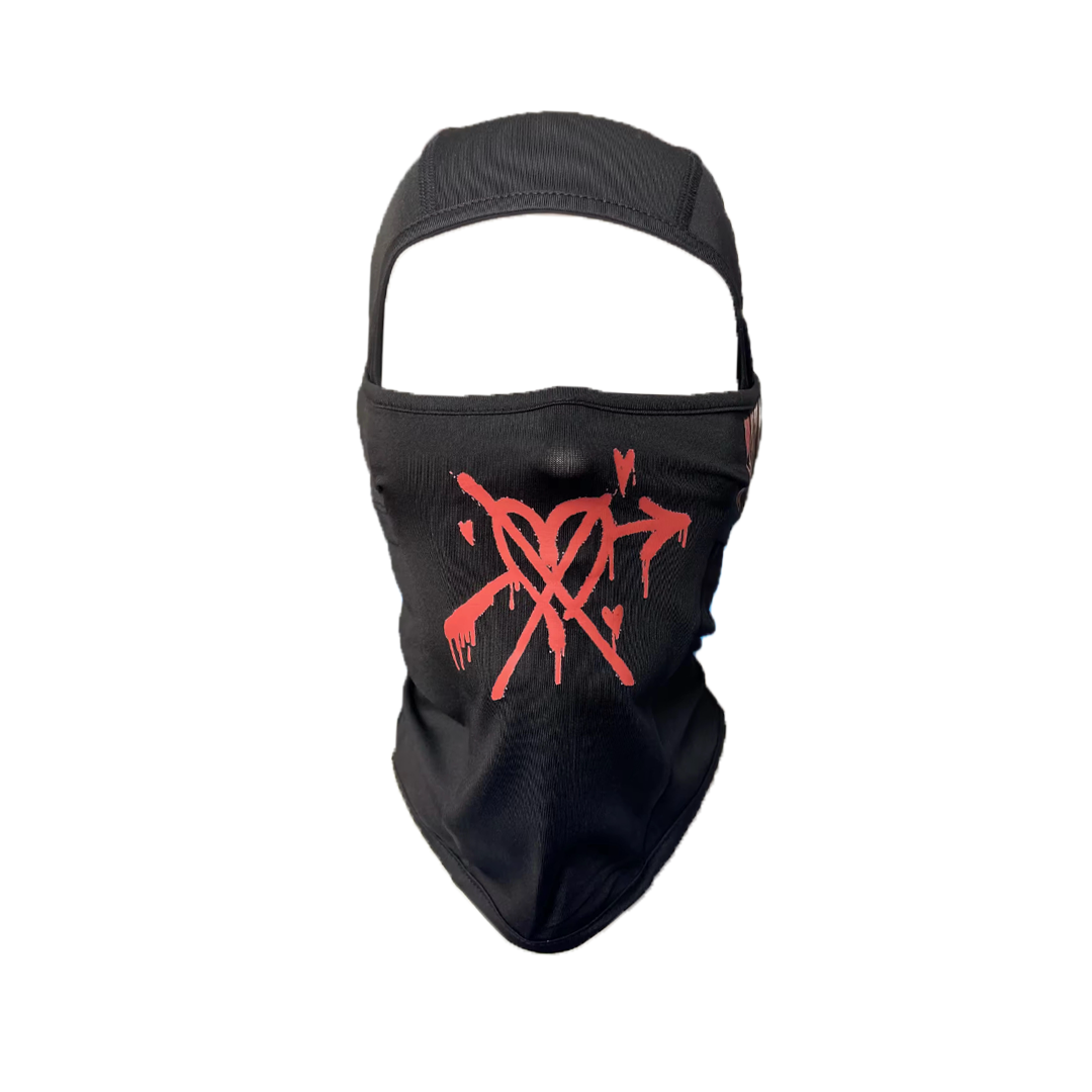 BLACK "F*CK LUV" SKI MASK