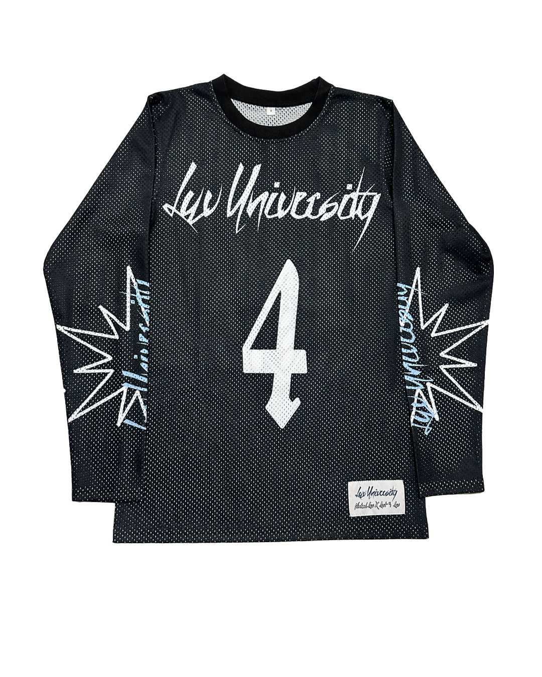 BLACK "LUV UNIVERSITY" LONG SLEEVE JERSEY